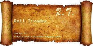 Reil Tivadar névjegykártya