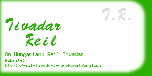 tivadar reil business card